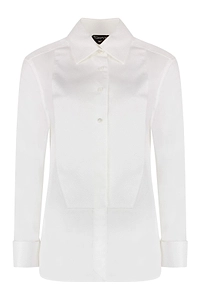 Tom Ford Tuxedo Bib Cotton Shirt