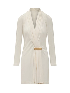 Tom Ford V-Neck Draped Mini Dress