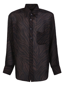 Tom Ford Zebra-Print Long-Sleeved Shirt