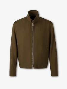 Tom Ford Zip-Front Stand Collar Jacket