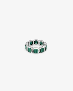 Tom Wood Cushion Band Malachite Ring