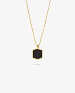 Tom Wood Cushion Onyx Pendant Necklace