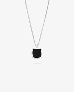 Tom Wood Cushion Onyx Pendant Necklace