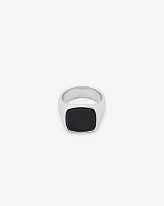 Tom Wood Cushion Onyx Signet Ring