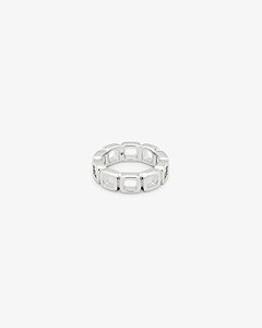 Tom Wood Cut Out Cushion Band Ring