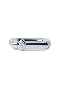 Tom Wood Frame Slim Embellished Ring