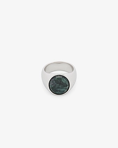 Tom Wood Oval Marble Signet Ring