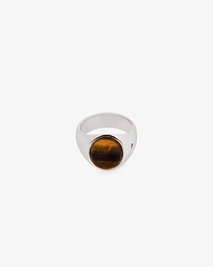 Tom Wood Oval Tiger Eye Signet Ring