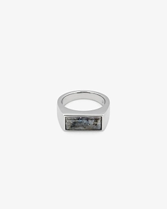 Tom Wood Peaky Larvikite Signet Ring