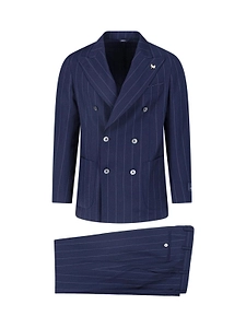 Tombolini Double-Breasted Pinstripe Suit