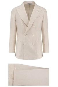 Tombolini Double-Breasted Peak-Lapel Blazer