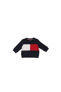 Tommy Hilfiger Junior Hilfiger Flag Colour-Blocked Relaxed Sweatshirt
