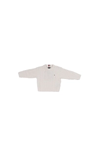 Tommy Hilfiger Junior Mixed Knit Intarsia Back Logo Jumper