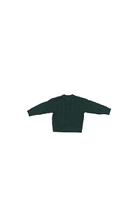 Tommy Hilfiger Junior Polished Cable Knit Crew Neck Jumper
