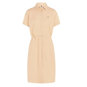 Tommy Hilfiger Relaxed Logo Embroidered Shirt Dress