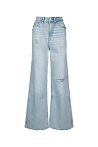 Tommy Jeans High Rise Wide Leg Distressed Jeans