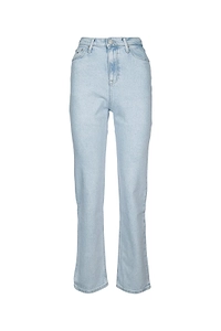 Tommy Jeans Julie Logo Patch Straight Leg Jeans