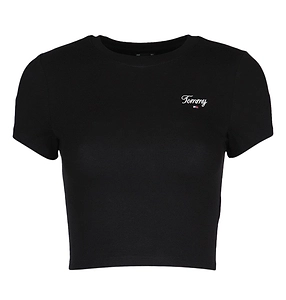 Tommy Jeans Logo Embroidered Crewneck T-Shirt