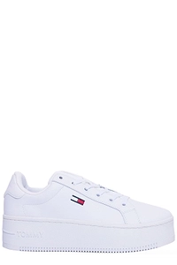 Tommy Jeans Round-Toe Lace-Up Sneakers