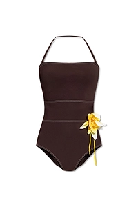 Tory Burch Flower Bandeau Swimsuit