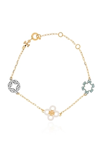 Tory Burch Logo Charm Bracelet