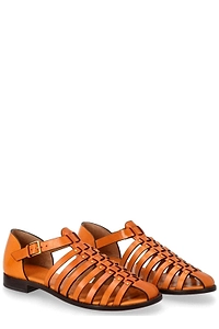 Tory Burch Logo Embossed Flat Sandals