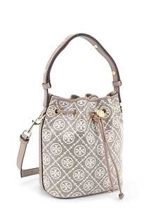 Tory Burch Logo-Jacquard Bucket Bag