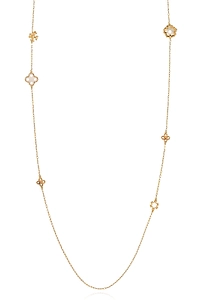 Tory Burch Logo Station Long Necklace
