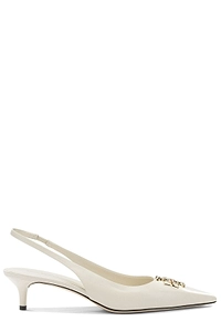 Tory Burch Logo Slingback Heeled Pumps