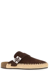 Tory Burch Mellow Raffia Mules