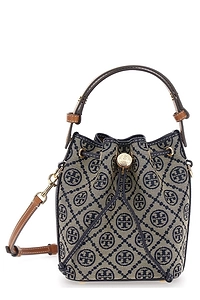 Tory Burch T Monogram Mini Bucket Bag