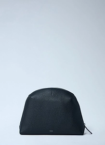 TotÊMe Curved Zip Leather Clutch Bag
