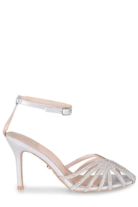 Twenty Four Haitch Los Angeles Crystal Heeled Sandals