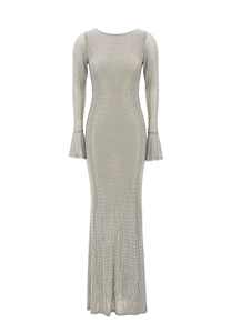Twentyfourhaitch Algedi Open-Back Maxi Dress