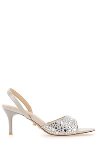Twentyfourhaitch Dominicus Rhinestone Heeled Sandals
