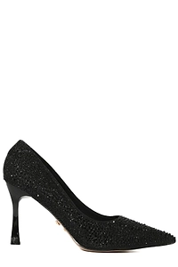 Twentyfourhaitch Embellished Pointed Heeled Pumps
