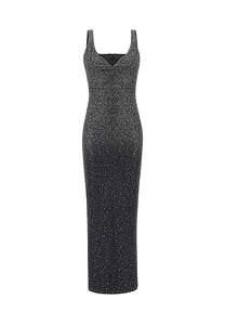 Twentyfourhaitch Norei Rhinestone Long Dress