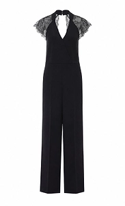 Twinset Lace V-Neck Jumpsuit