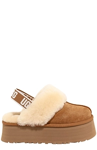 Ugg Shearling Platform Slingback Slippers