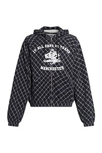 Umbro Checked Zip-Up Hoodie
