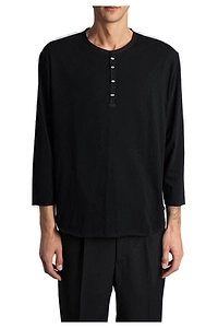 Undercover Henley Neck Cut And Sew T-Shirt