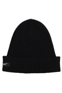 Undercover Logo Patch Ribbed-Knit Beanie Hat