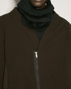 Undercover Logo Patch Velvet Neck Scarf