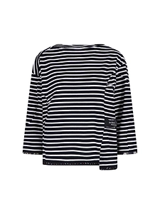 Undercover Striped Asymmetric Knitted Sweater
