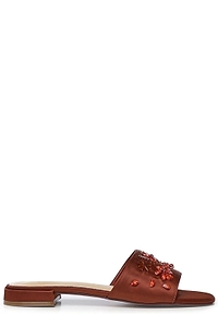 V73 Embellished Slide Mules