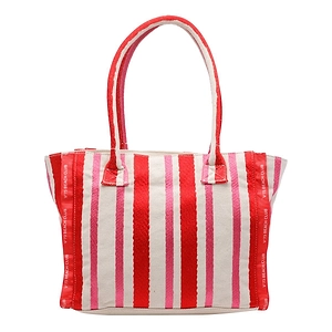 V73 Ilene Striped Tote Bag