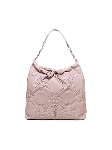 V73 Quilted Drawstring Bucket Bag