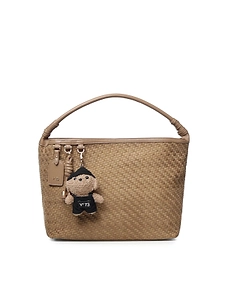 V73 Woven Charm Shoulder Bag