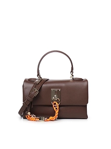 V73 Woven Chain Top Handle Shoulder Bag