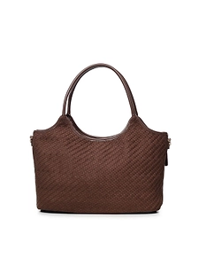 V73 Woven Effect Tote Bag